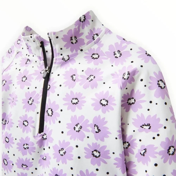 ZARA Kids | Lavender | FLORAL RASHGUARD TOP - Picture 3 of 3